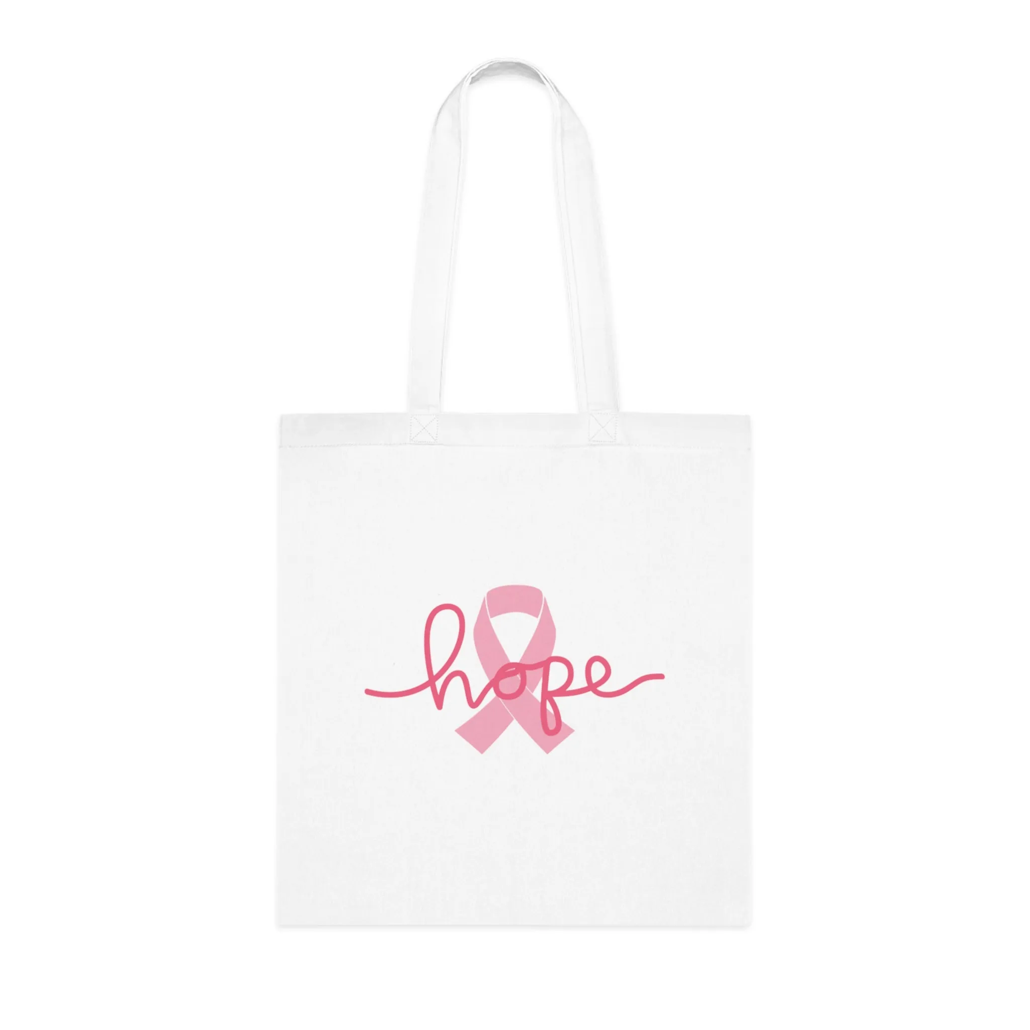 Breast Cancer Awareness HOPE Cotton Tote