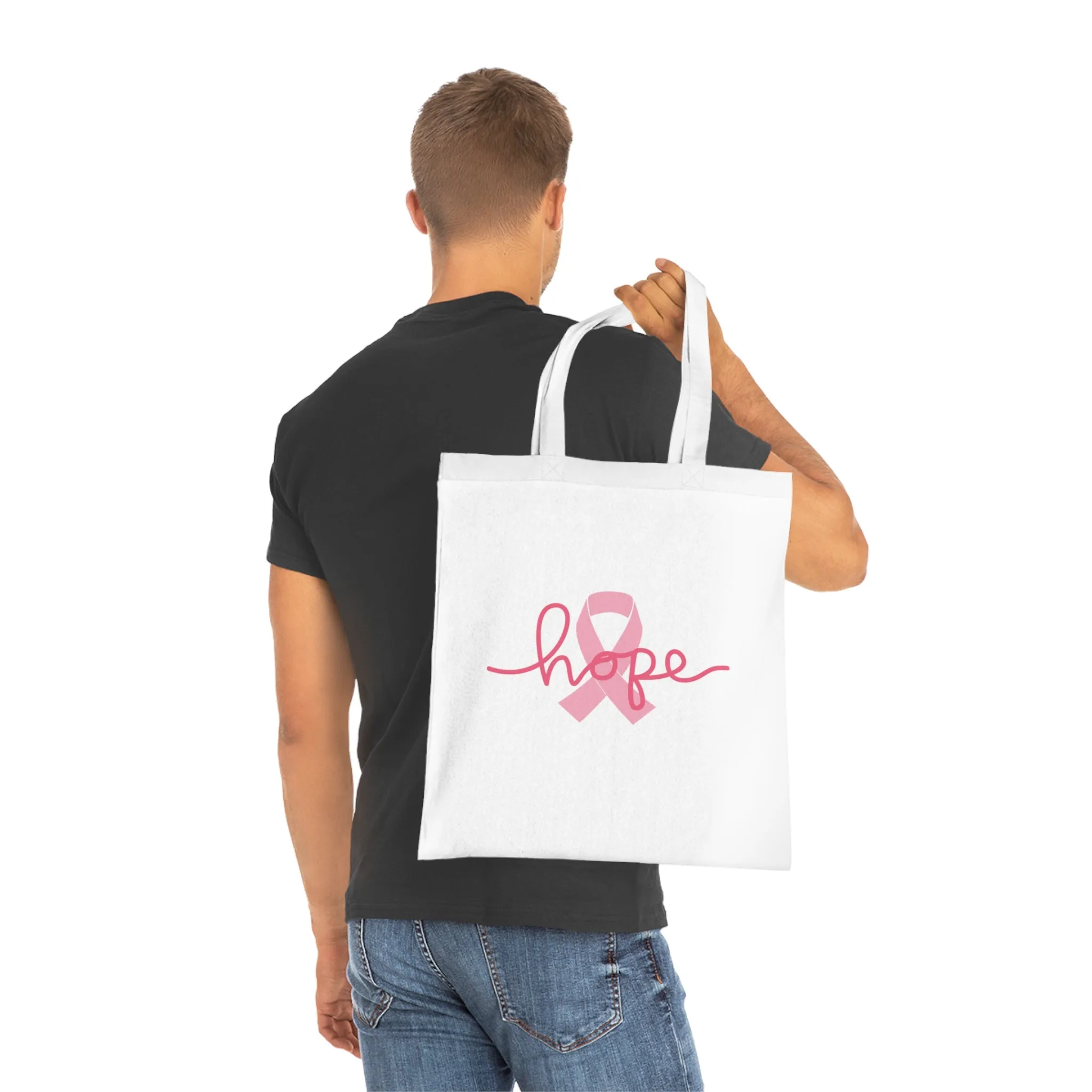 Breast Cancer Awareness HOPE Cotton Tote