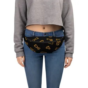 Brick Treasure Parts All-Over Print Fanny Pack Black