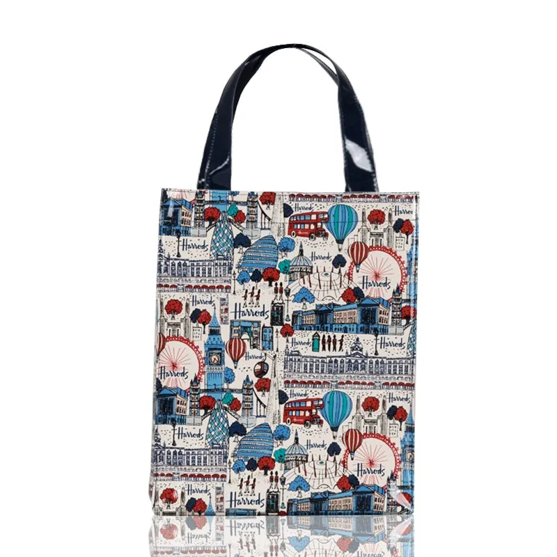 British PVC Large Capacity Tote Bag