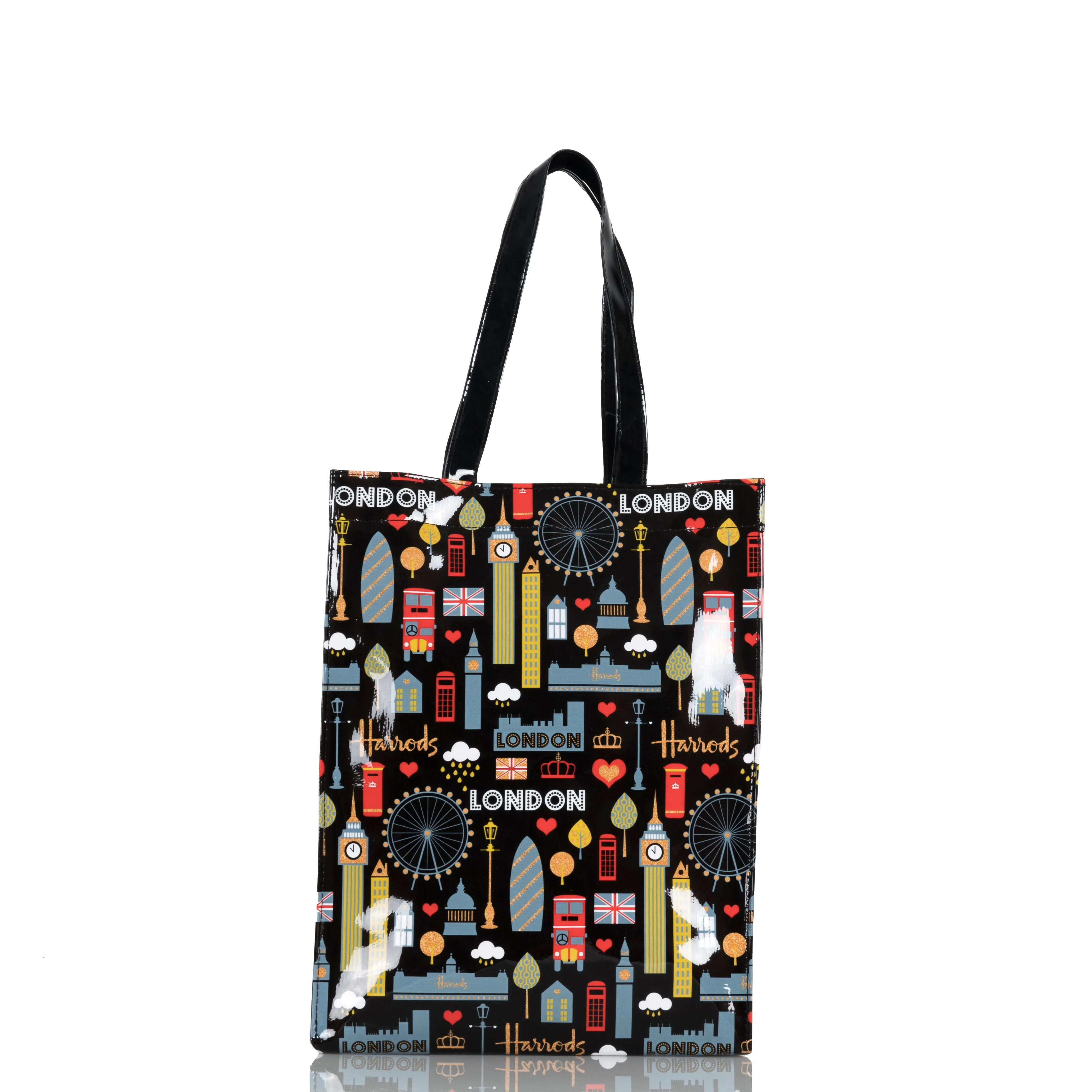 British PVC Large Capacity Tote Bag