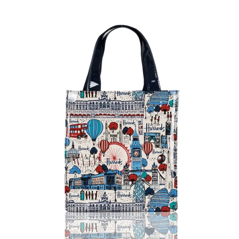 British PVC Large Capacity Tote Bag