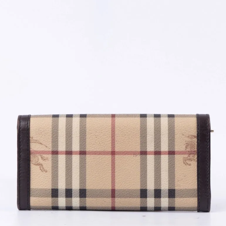 Burberry Haymarket Check Continental Wallet