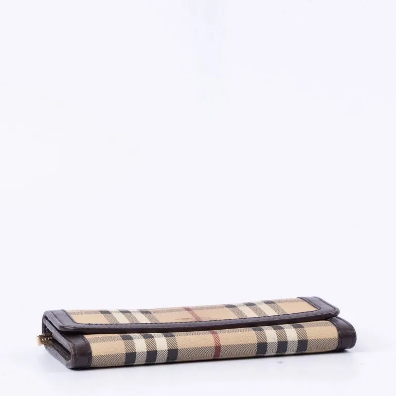 Burberry Haymarket Check Continental Wallet