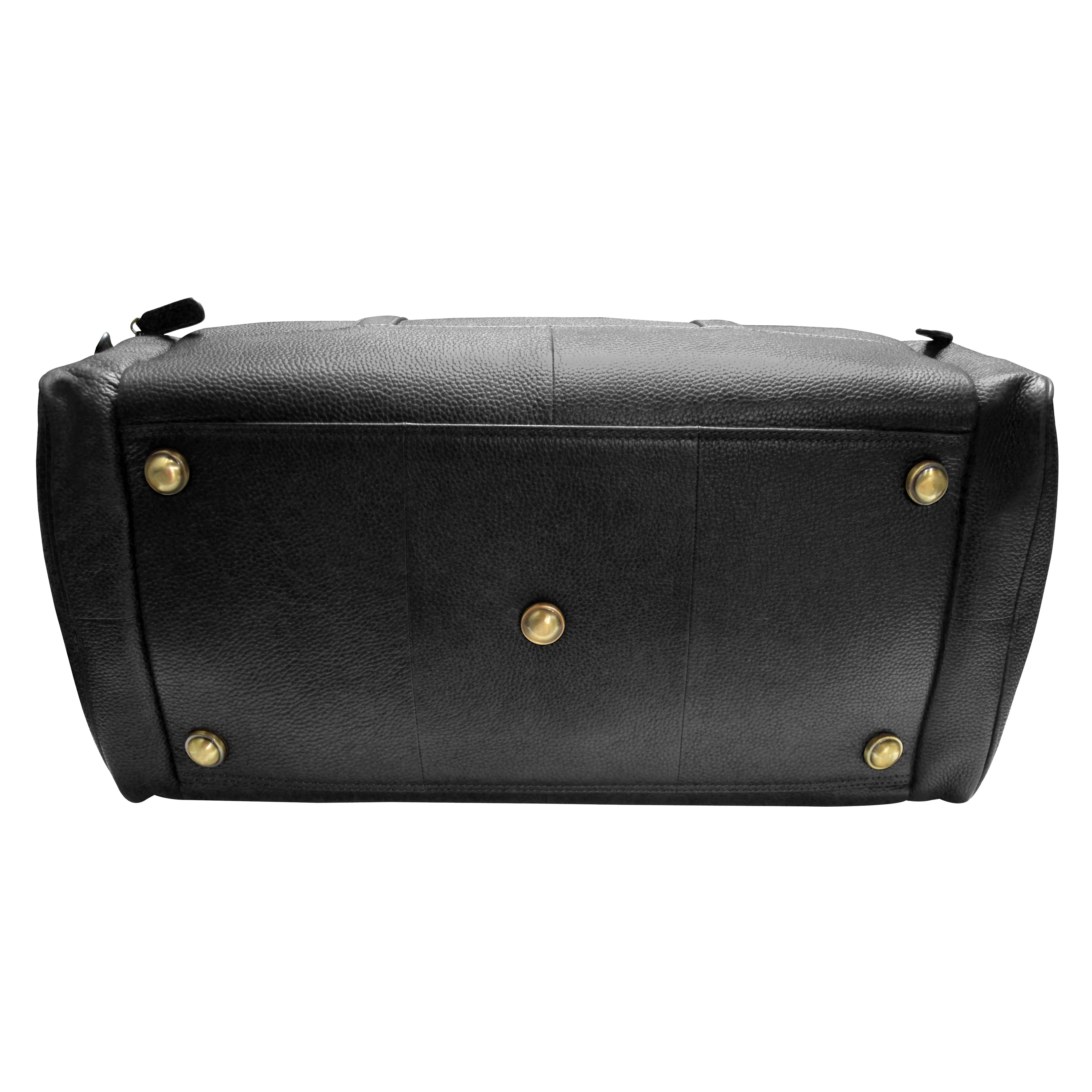 Bush Duffle Bag | Genuine Leather Travel Bag | Duffle Bag for Men | Color: Black & Brown