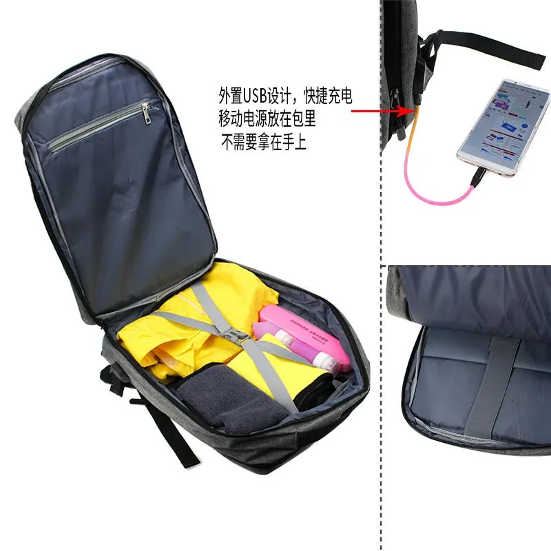 Business Travel Bag with Charging Port