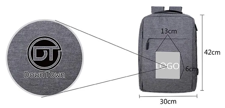 Business Travel Bag with Charging Port