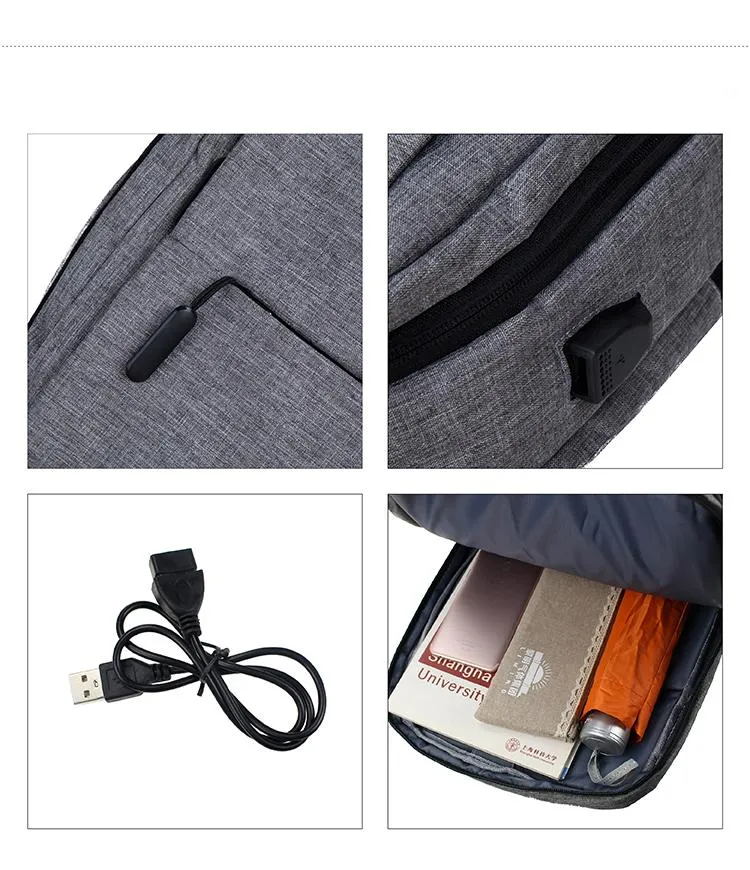 Business Travel Bag with Charging Port