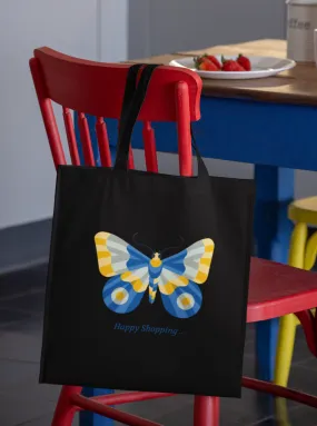 Butterfly Design Printed Tote Bag