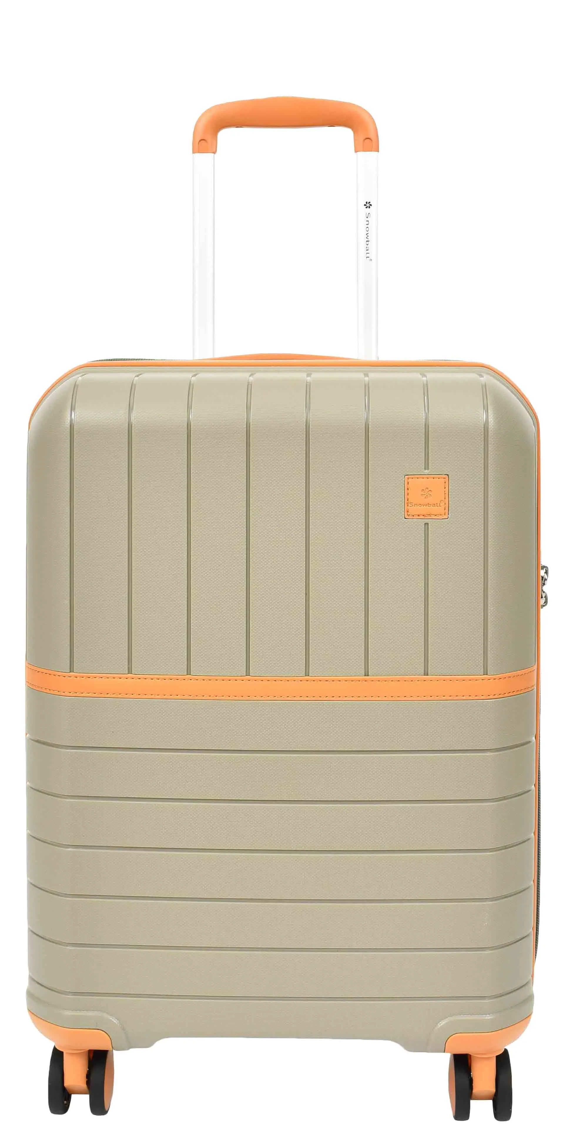 Cabin Size Wheeled Suitcases Solid Hard Shell PP Luggage Champagne Titania