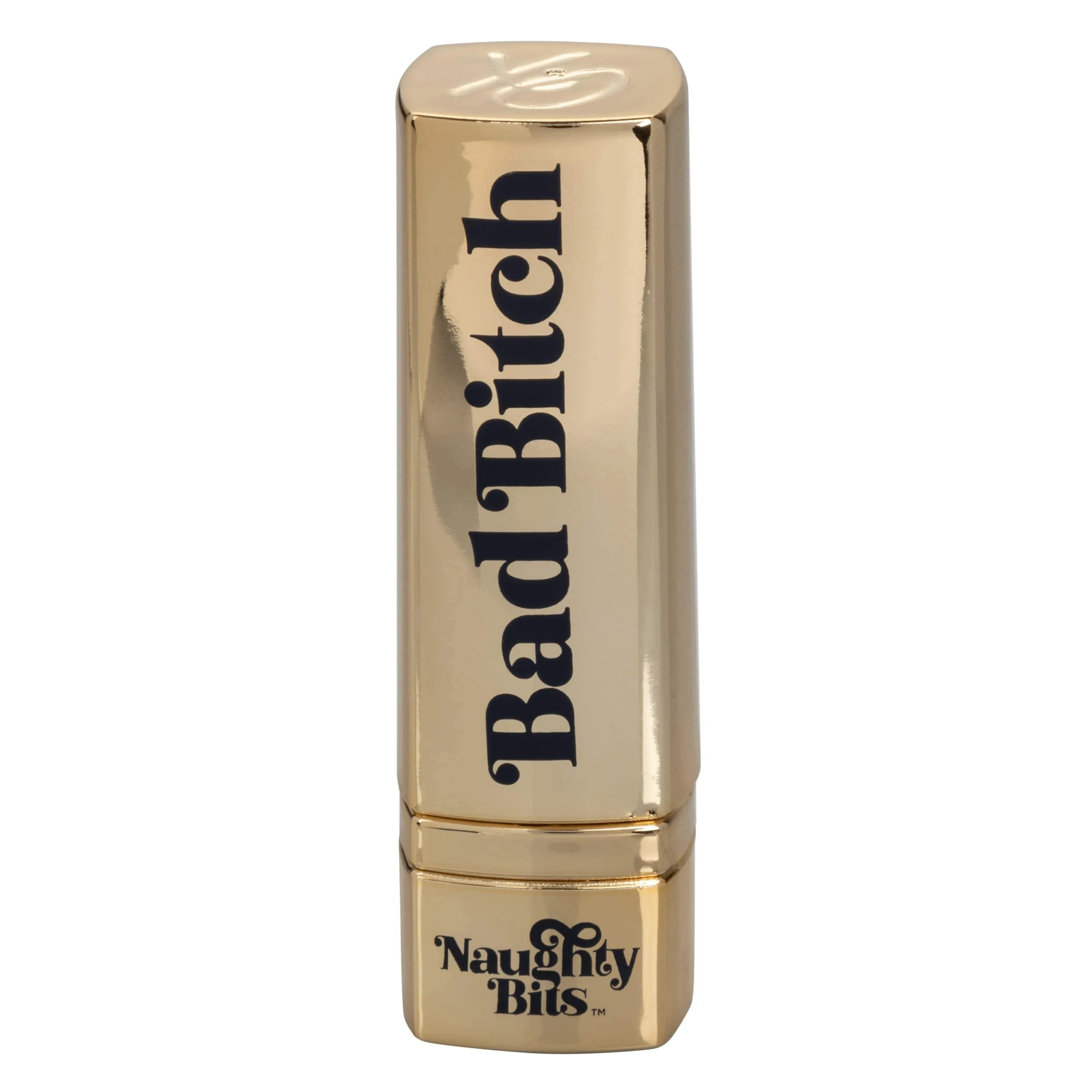 California Exotics - Naughty Bits Bad Bitch Discreet Lipstick Vibrator (Gold)