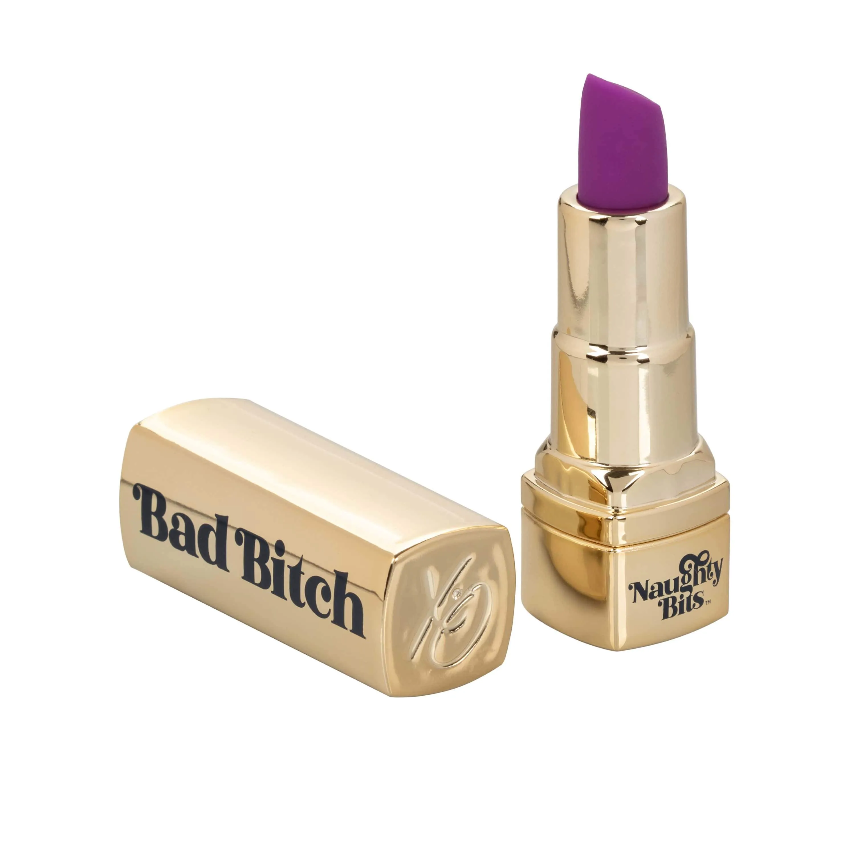 California Exotics - Naughty Bits Bad Bitch Discreet Lipstick Vibrator (Gold)