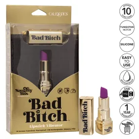 California Exotics - Naughty Bits Bad Bitch Discreet Lipstick Vibrator (Gold)