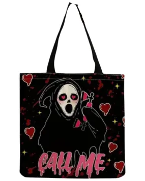 Call Me Horror tote bag