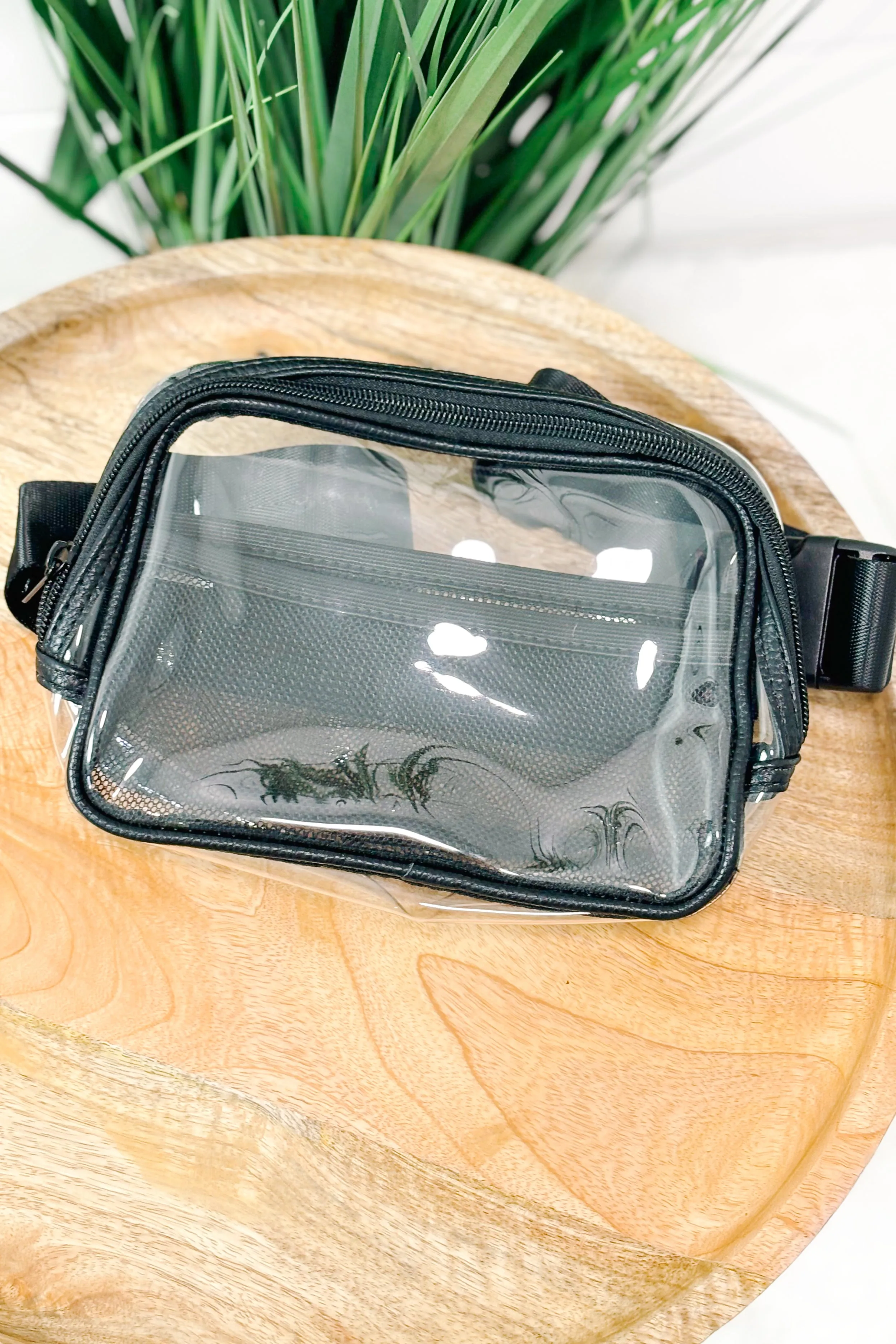 Carry It All Clear Belt Bag - Black