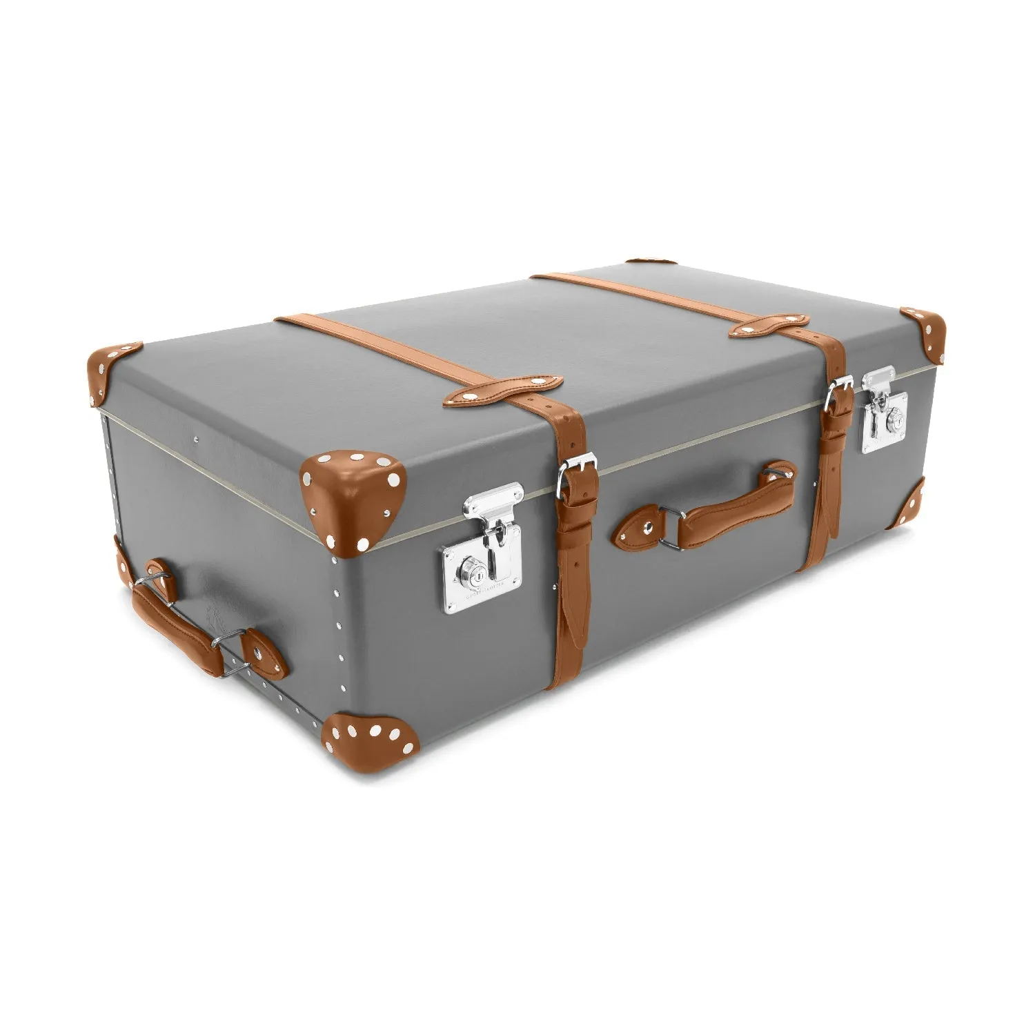 Centenary · XL Suitcase | Grey/Caramel