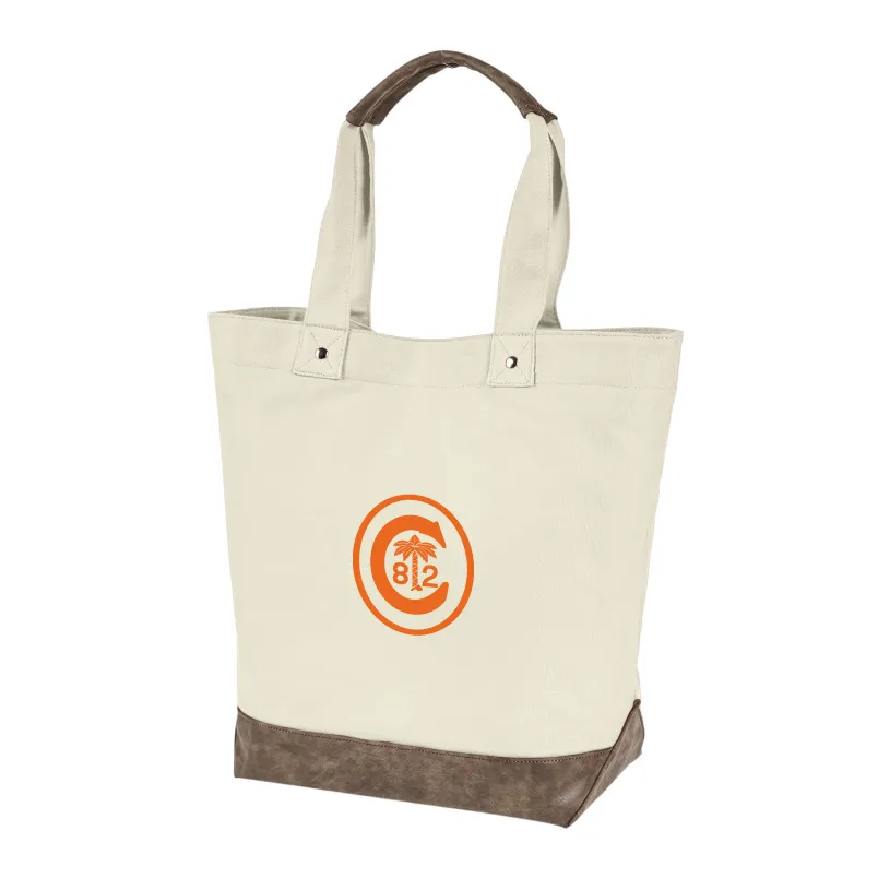 Clemson Ring Crest Bag in Natural