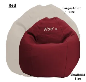 ComfyBean Adult Bean Bag Lounger - Organic Cotton COVER ONLY, NO FILL