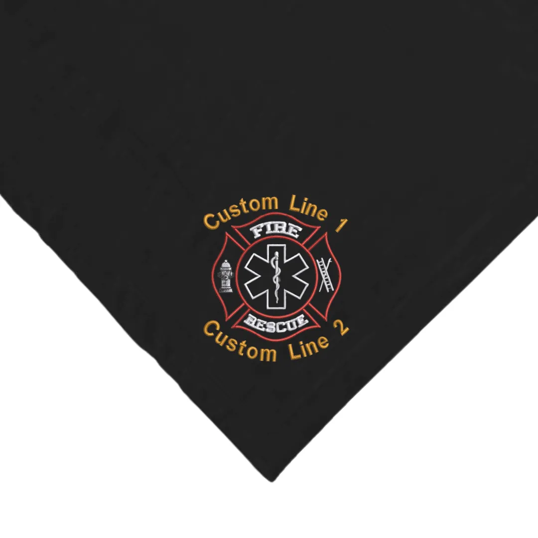 Customized Fire Rescue Sherpa Blanket