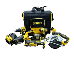 DEWALT 20V MAX CORDLESS 7-TOOL COMBO KIT W/LARGE CONTRACTOR BAG