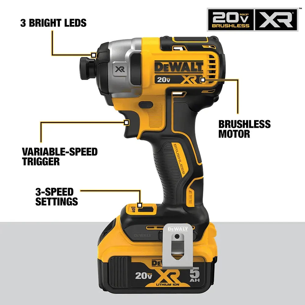 DeWalt 20V MAX* Hammer Drill and Impact Driver with FLEXVOLT ADVANTAGE Combo Kit