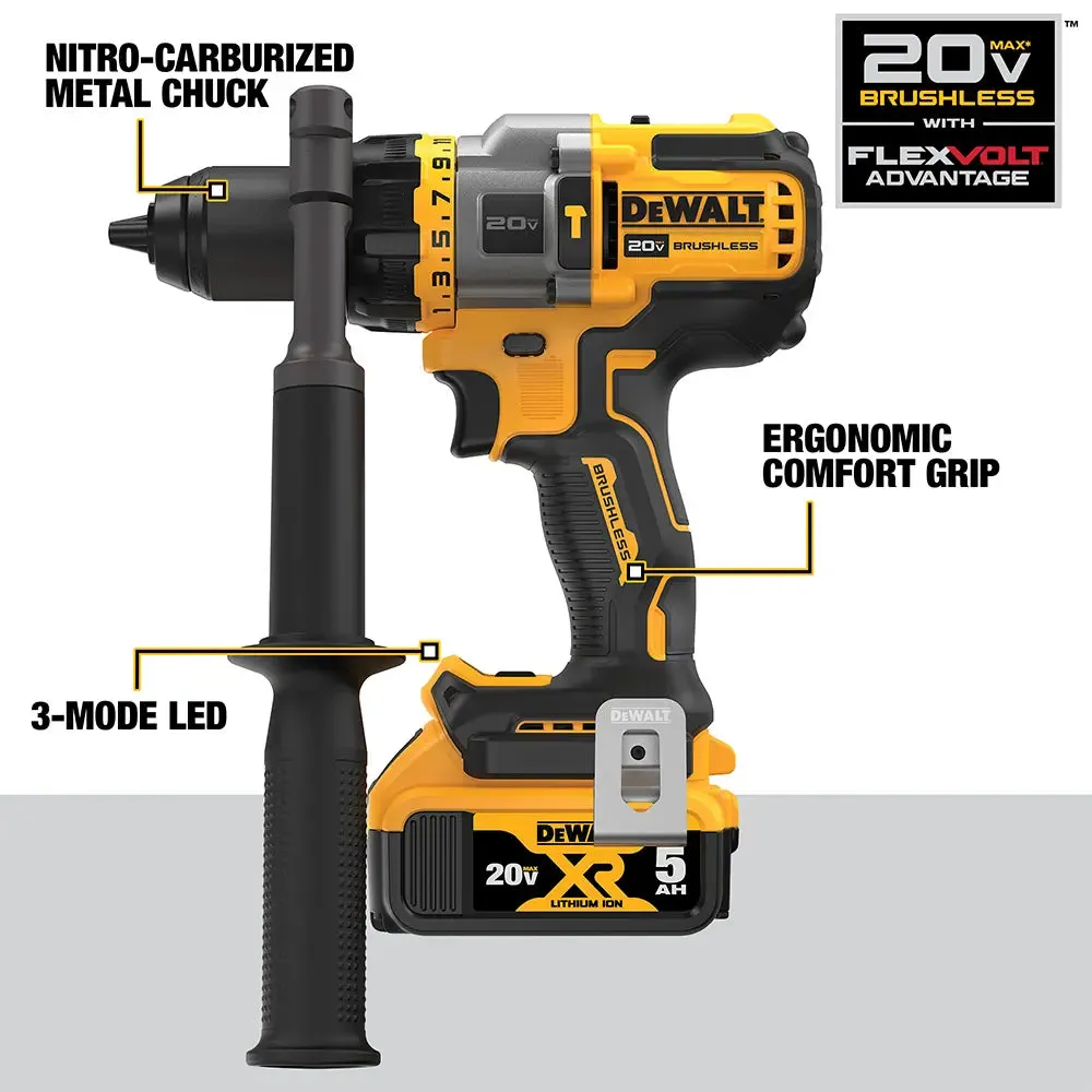 DeWalt 20V MAX* Hammer Drill and Impact Driver with FLEXVOLT ADVANTAGE Combo Kit