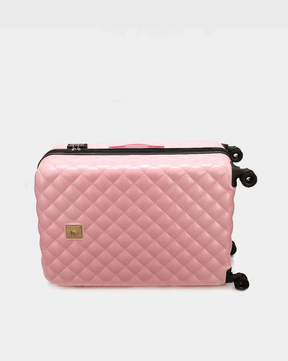 Diamond 3 Piece Luggage Set in Pink