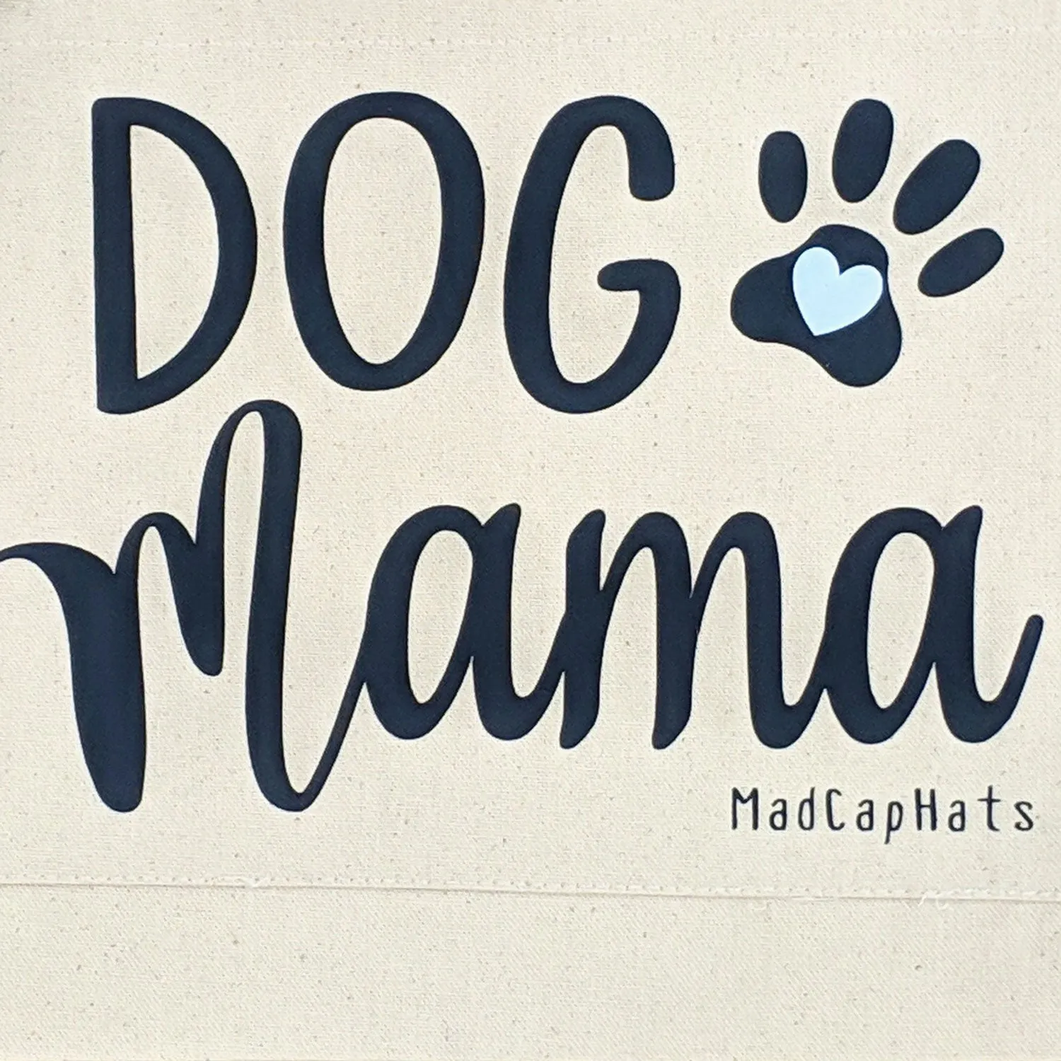 Dog Mama Cotton Canvas Tote Bag