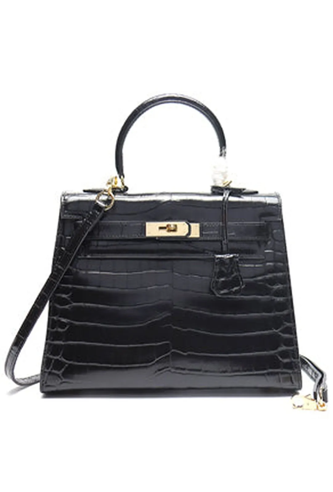 DONNA - CROC KELLY BAG