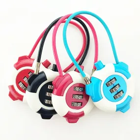 Double Color Wire Rope Computer Password Lock Wardrobe Laptop Luggage Suitcase Password Lock