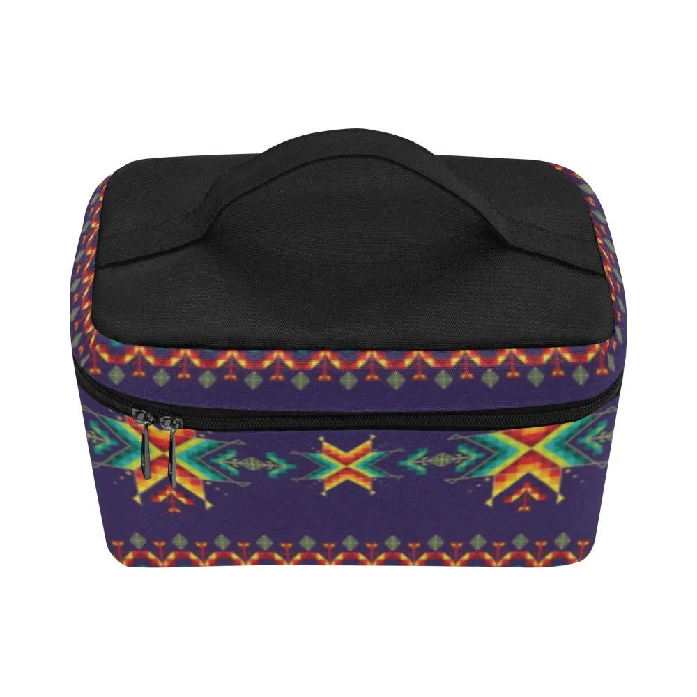 Dreams of Ancestors Indigo Cosmetic Bag/Large