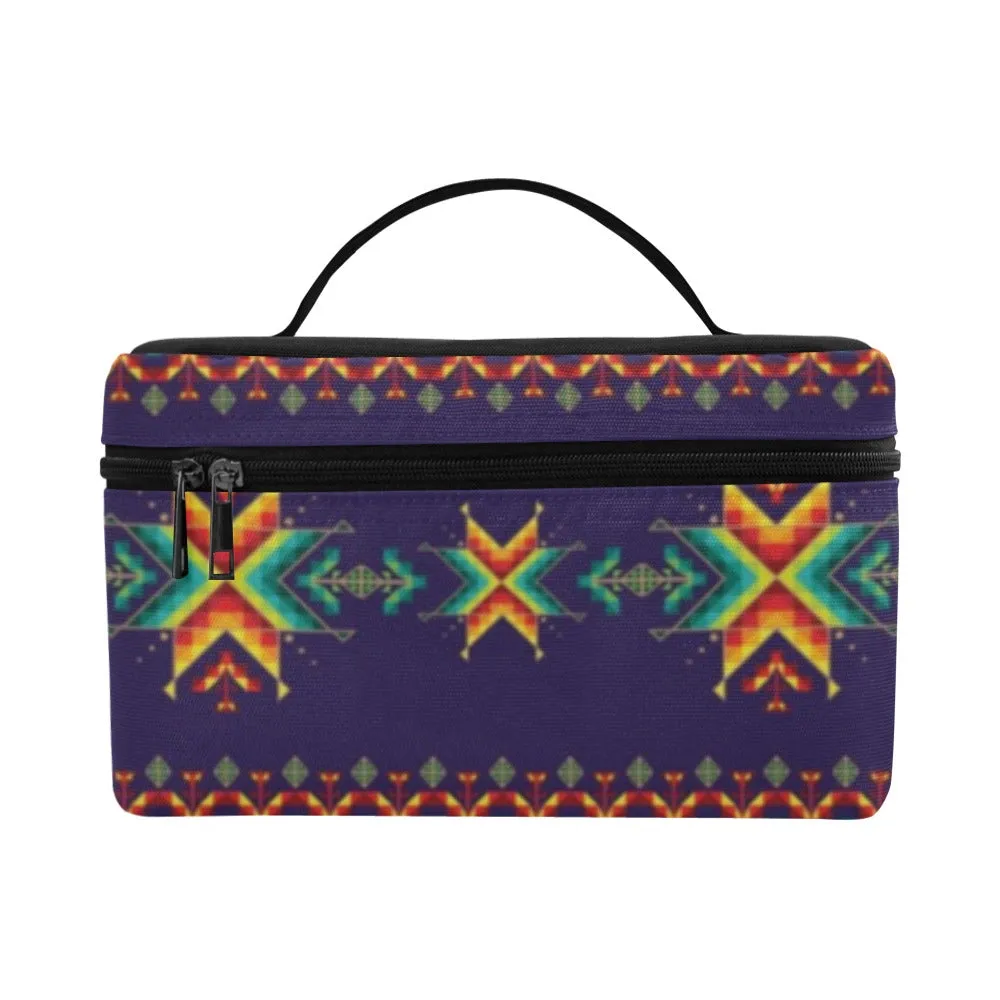 Dreams of Ancestors Indigo Cosmetic Bag/Large