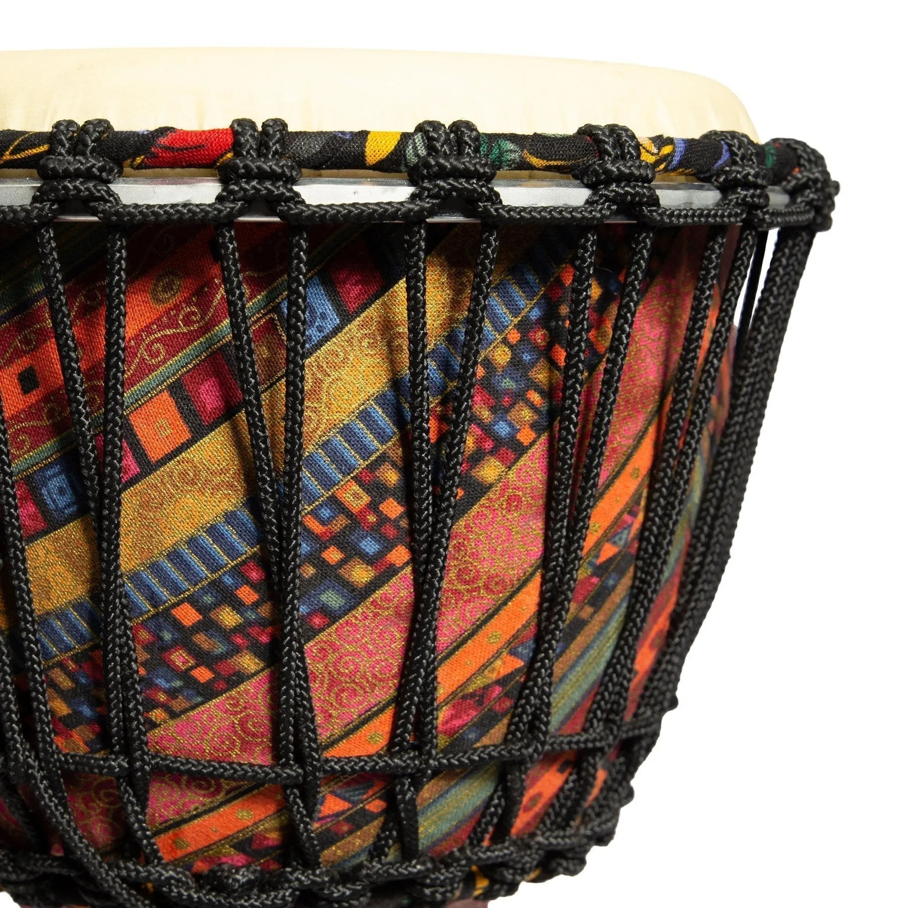 Drumfire 8" Synthetic Head Rope Djembe (Multicolour)