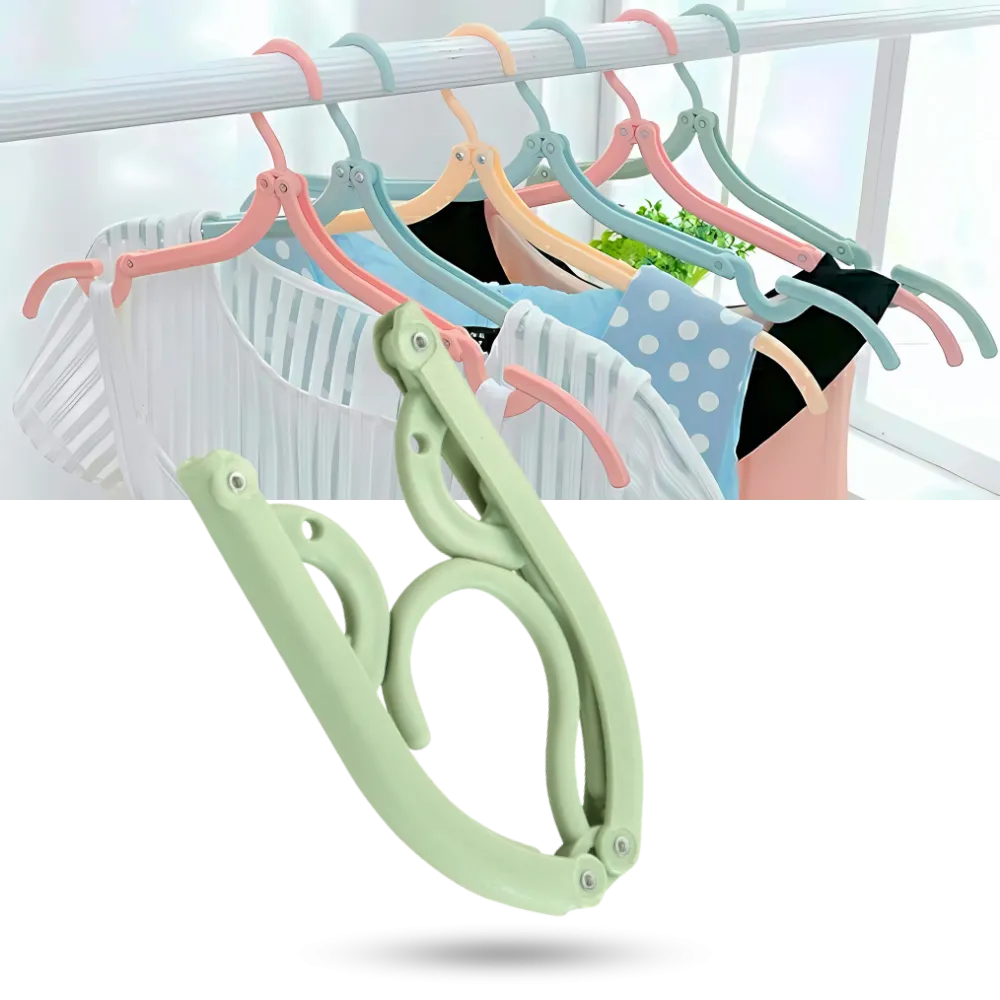 Dual-Size Foldable Clothes Hangers