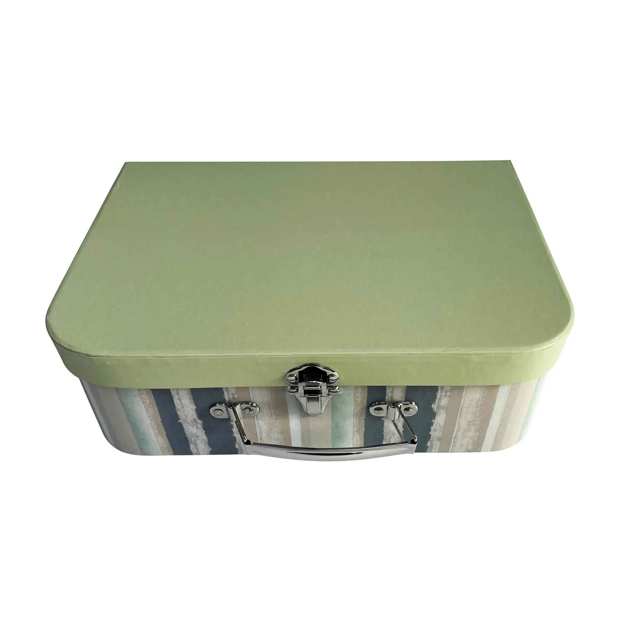 Elegant Multicolored Wall Paper Suitcase Style Gift Boxes - Set of 3