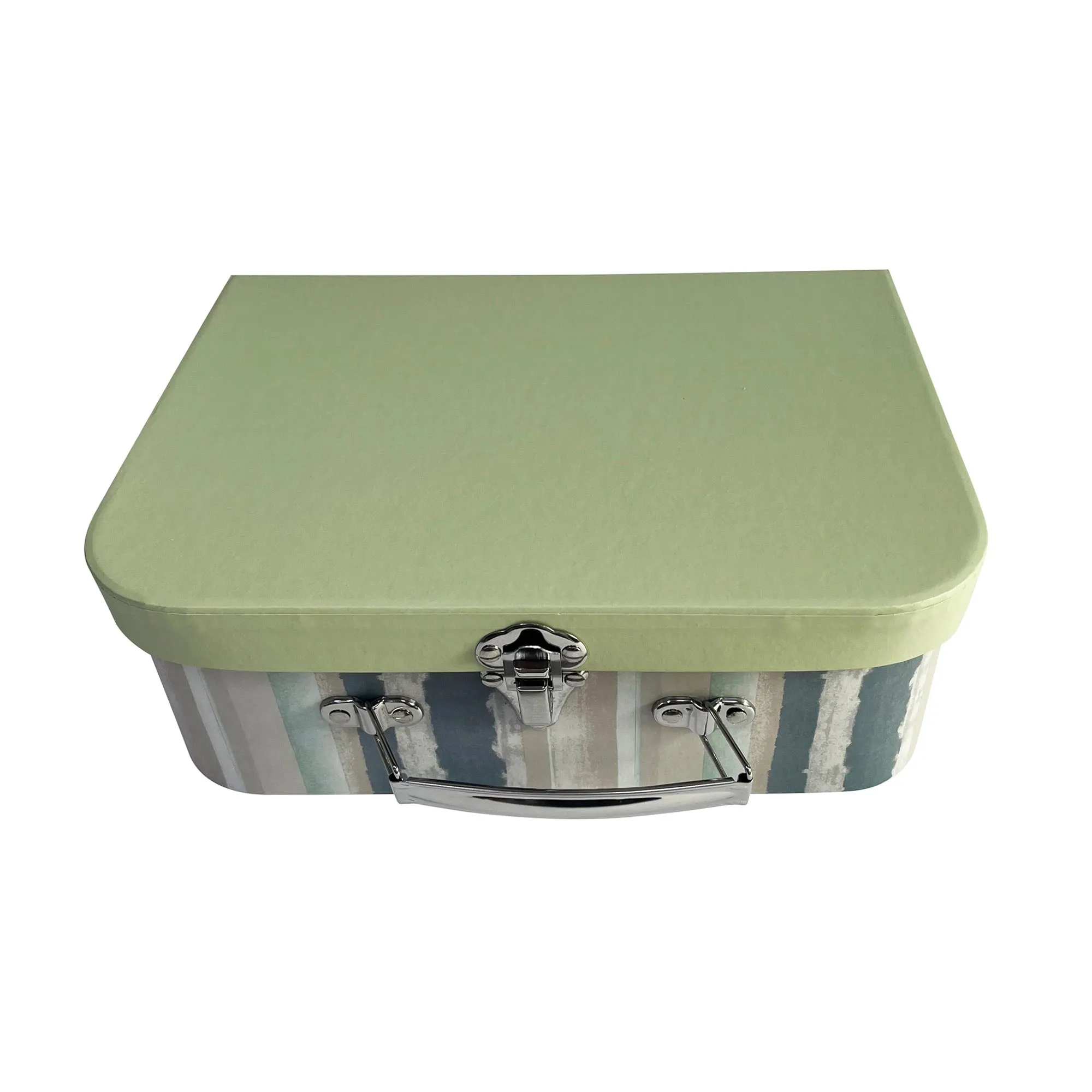 Elegant Multicolored Wall Paper Suitcase Style Gift Boxes - Set of 3