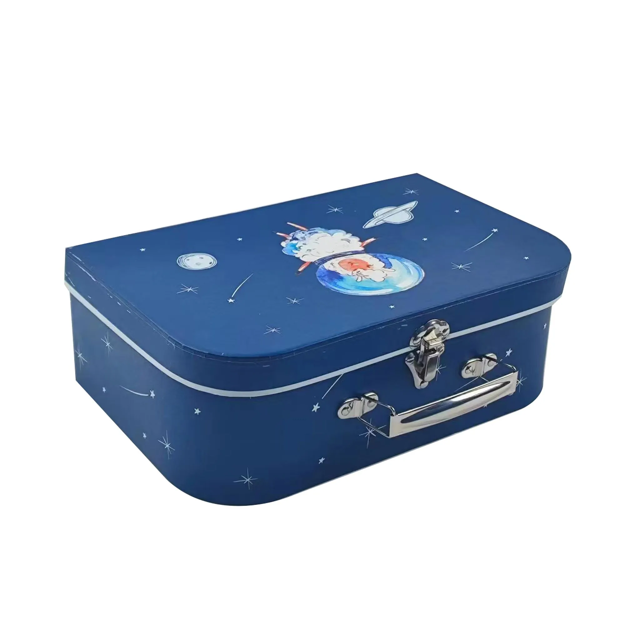 Elegant Solar System Suitcase Style Gift Boxes - Set of 3