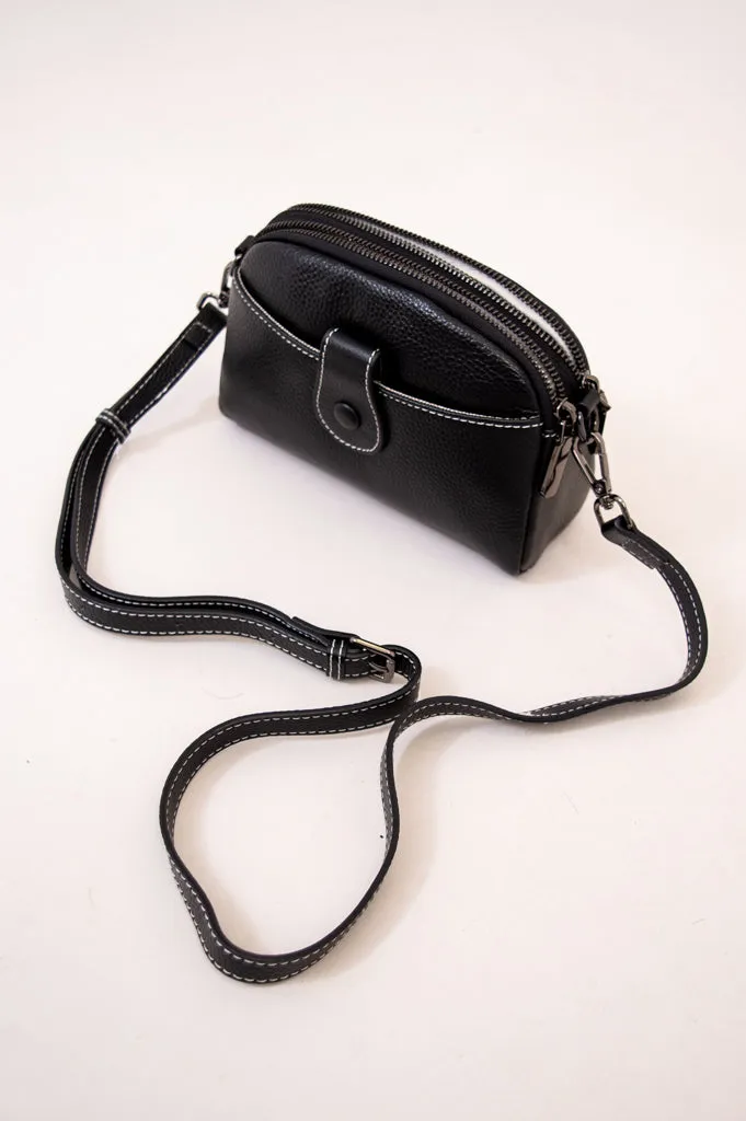 Emma Bag 88160, Black, Leather