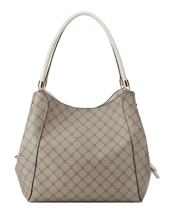 Etta Carryall Nine West Women's Bag, Beige Logo, Milk