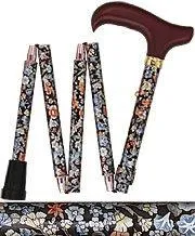 Evening Wildflowers: Mini Compact Folding Cane Zipper Bag