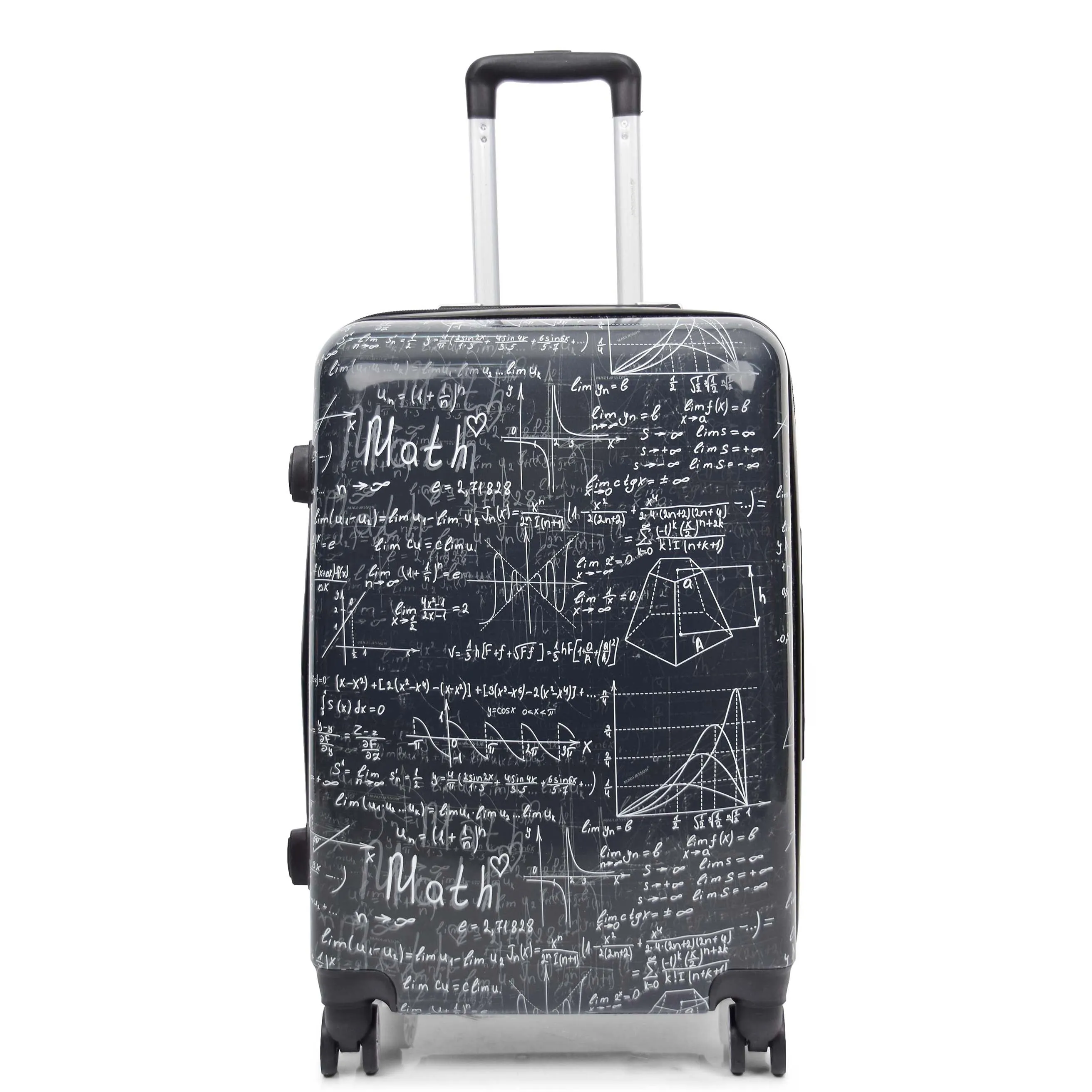 Expandable Four Wheel Print Suitcase Hard Shell Luggage ALGEBRA