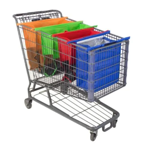 Flexible Reusable Grocery and Shopping Cart Bags