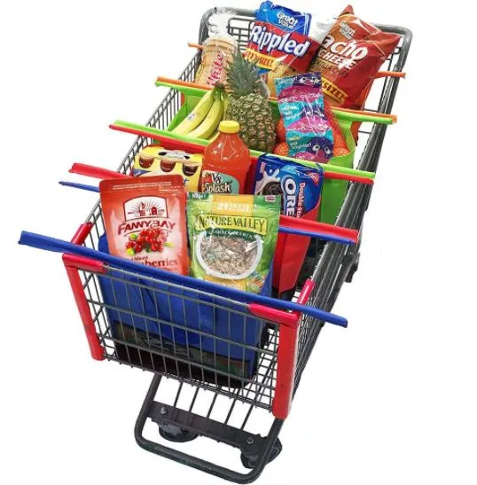 Flexible Reusable Grocery and Shopping Cart Bags