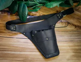 Florist leather tool belt | Hairdresser Scissors Bag | Handcrafted gift