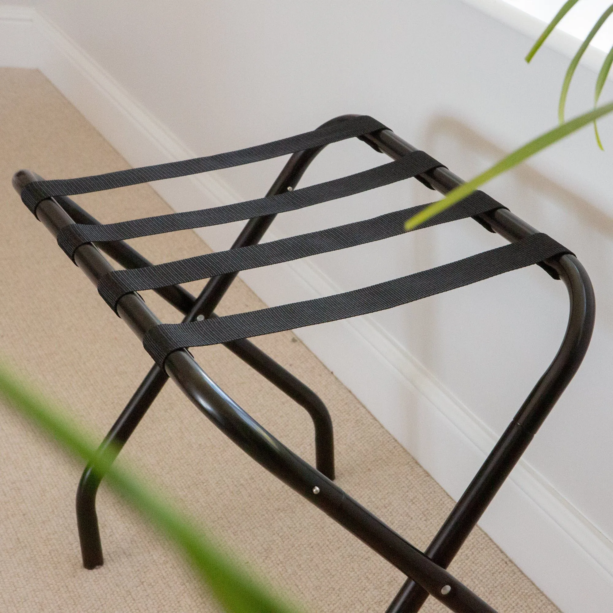 Folding Metal Luggage Rack - By Harbour Housewares