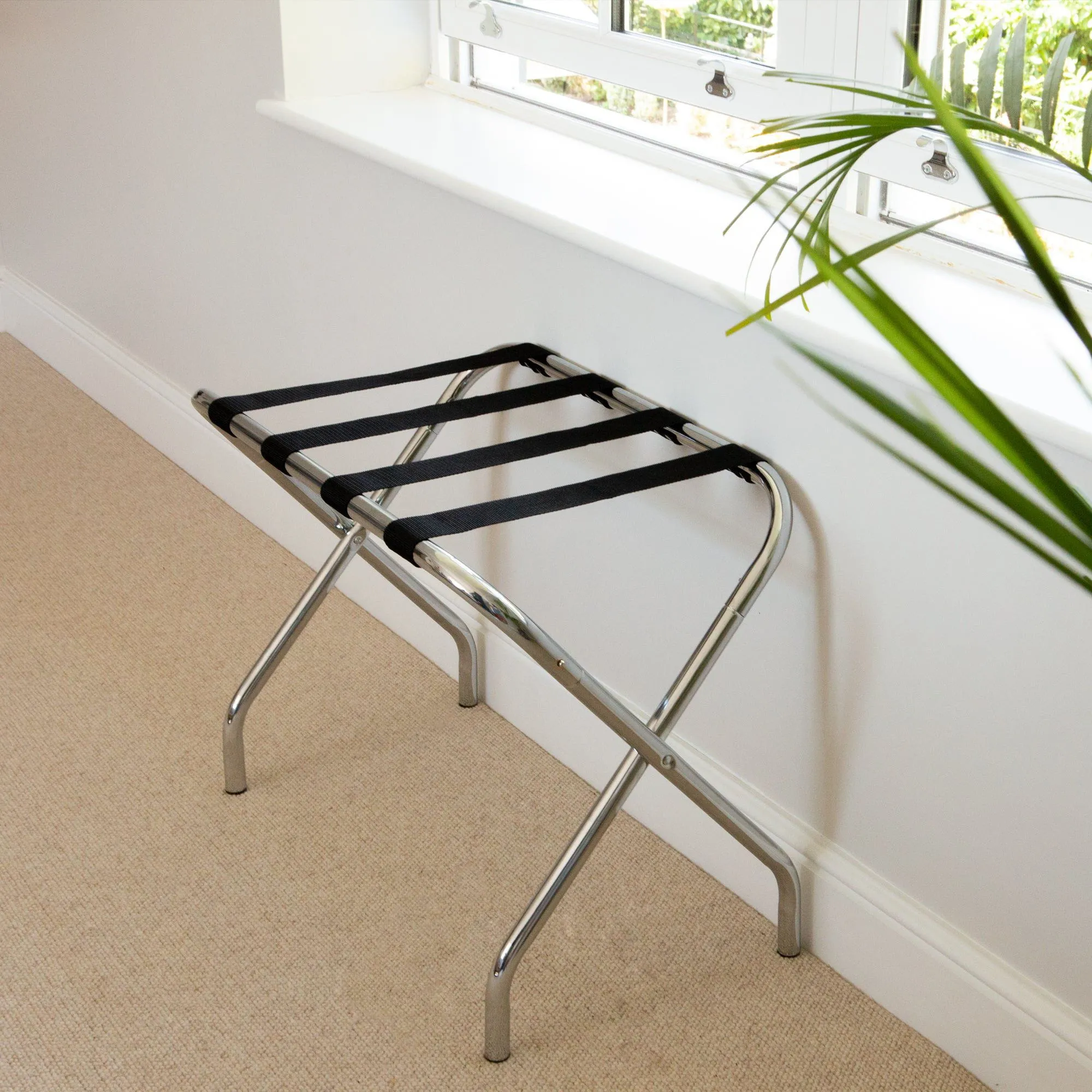 Folding Metal Luggage Rack - By Harbour Housewares