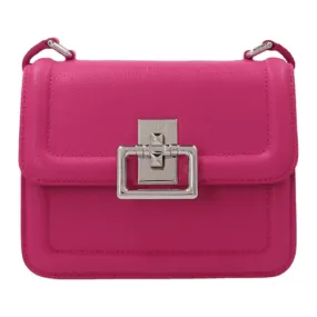 Furla Villa Mini Leather Crossbody Bag - Peonia Fuxia