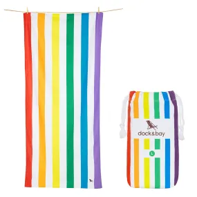 Gay Pride Rainbow Beach Towel Extra Large