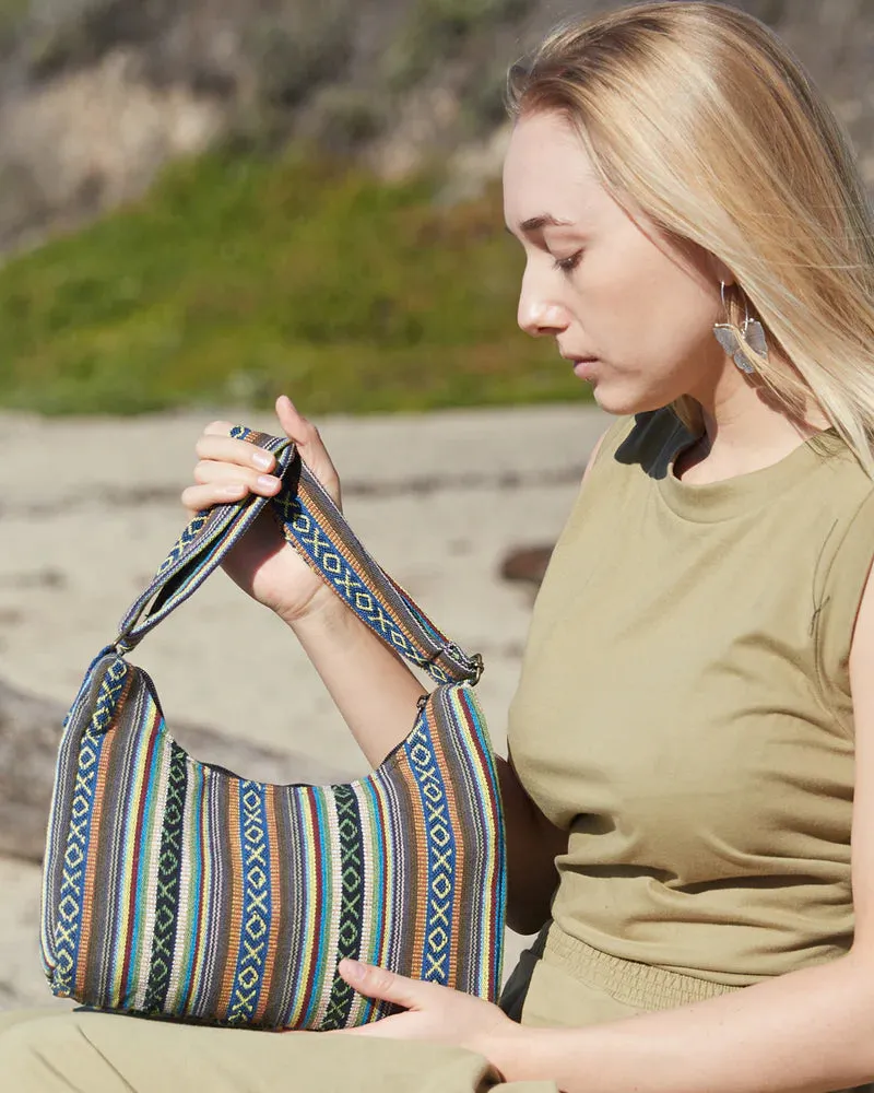 Gheri Cotton Shoulder Purse, Nepal