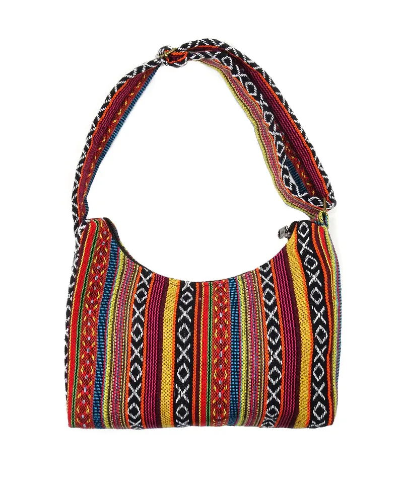 Gheri Cotton Shoulder Purse, Nepal